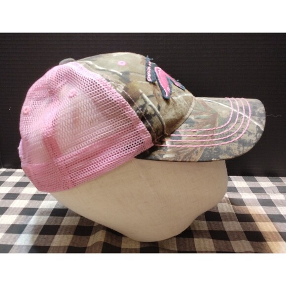 DUCK COMMANDER CAMOUFLAGE PINK MESH CAP HAT DUCK DYNASTY WOMENS LADIES SNAPBACK - Picture 6 of 16